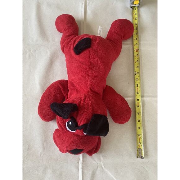 Goffa International Red Bull Dog Stuffed Animal Plush Big Head Toy - Picture 2 of 4